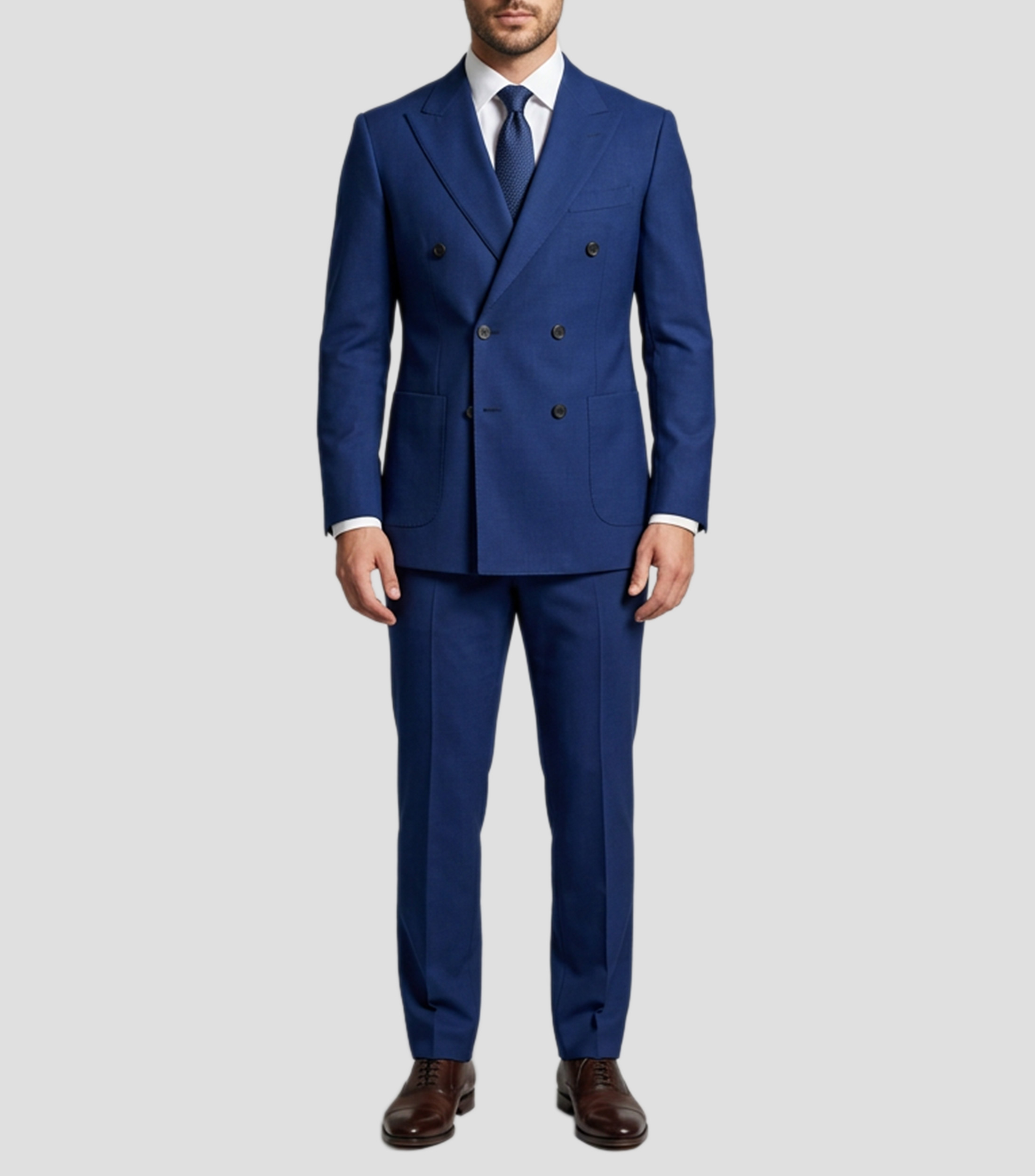 Traje de corte slim liso Hombre